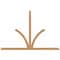 Ekena Millwork Richland Timber Gable Bracket, Western Red Cedar, 96"W x 64"H x 1 1/2"D x 3 1/2"F, 16/12 Pitch GBW096X64X0204RIC00SWR - alternate 1